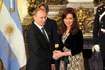 Vladimir Putin y Cristina Fernndez de Kirchner, Buenos Aires, 12 de julio de 2014
