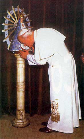 San Juan Pablo 2 y la Virgen de Lujn